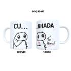 Caneca 325ml Flork Cunhado Cunhada Comadre