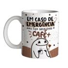 Caneca 325ml Flork Em caso de emergência meu tipo sanguíneo