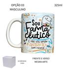 Caneca 325ml Flork Farmácia Farmacêutico Farmacêutica - LARANJA E MIMOS