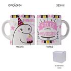 Caneca 325ML Flork Feliz Aniversário Parabéns