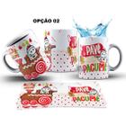 Caneca 325ml Flork Natal É pavê ou pacumê - LARANJA E MIMOS