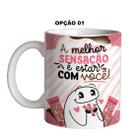 Caneca 325ml Flork Páscoa A melhor sensação é estar com você