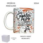 Caneca 325ml Flork Profissões Cabeleireira Cabeleireiro