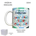 Caneca 325ml Flork V2 Professor Mais conhecido como prô prof