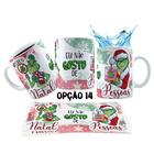 Caneca 325ml Modo Grinch Fases do Natal Só Vim Pela Treta - LARANJA E MIMOS