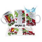 Caneca 325ml Modo Grinch Fases do Natal Só Vim Pela Treta