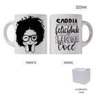 Caneca 325ml Motivação Sorria felicidade fica linda em você