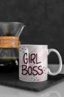 Caneca 325Ml Motivacional Rosa Girl Boss