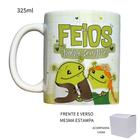 Caneca 325ml Namorados Flork Shrek Fiona Feios Para Sempre