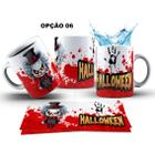 Caneca 325ml Palhaços, Bonecas Dia Das Bruxas Halloween