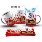 Caneca 325ml Palhaços, Bonecas Dia Das Bruxas Halloween