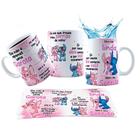 Caneca 325ml Stitch Angel Namorados Ele não é apenas um garoto