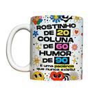 Caneca 325ml Vibes Rostinho de 20, Coluna de 60, Humor de 90 - LARNAJA E MIMOS