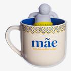 Caneca 350Ml C/Infusor P/ Cha Mae Azulejo - Pillowtex