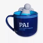 Caneca 350Ml C/Infusor P/ Cha Pai Moderno - Pillowtex