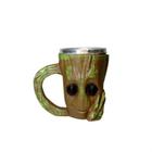 Caneca 3d Baby Groot Vingadores Avengers Em Resina Geek