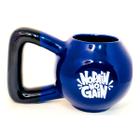 Caneca 3D Peso 410Ml Azul/Preto No Pain No Gain Cerâmica