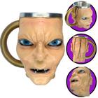 Caneca 3D Resina Smeagol Senhor do Anéis Gollum Hobbit Geek