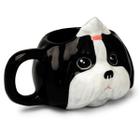 Caneca 3D Shih-Tzu Cerâmica 300ml Broglio