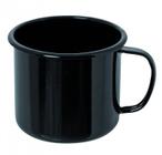 Caneca Aço Esmaltado 10cm 670ml Preto Ewel