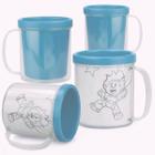 Caneca Acrílica 300ml para Colorir - 10 unidades