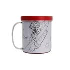 Caneca Acrilica para Colorir ou colocar Fotos 300ml - VERMELHO