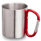 Caneca Adventure 220 Ml em Inox com Alca de Mosquetao  Guepardo 