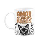 Caneca - Amor de quatro patas - Gato siamês