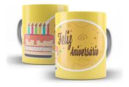 Caneca Aniversário Festa Presente Cerâmica