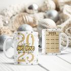 Caneca Ano Novo 2025 Calendário - Jlssublimação