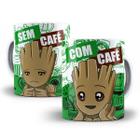 Caneca Baby Groot Marvel Com Café Sem Café Porcelana