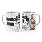 Caneca Profissão Barbeiro Com Nome Caneca Barbearia Personal