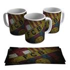 Caneca Barcelona Escudo Time Barça Messi 325ml