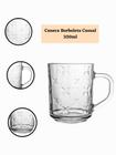 Caneca Borboleta Casual Vidro 250ml Class Home Chá Café Leite Bebida Suco Água Jogo 3 ou 6 peças Casa Cozinha Restaurante