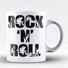 Caneca Branca Bandas De Rock N Roll Frases Logo Music Musica