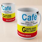 Caneca Branca Café Gosto Bom Pra Caramba Frases - Alabama Stamp