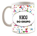 Caneca Branca Humor Satira Frases Amigo Rico Do Grupo