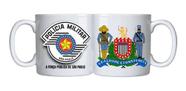 Caneca Branca Lealdade E Constancia Militar Pmesp Brasão