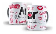 Caneca Branca Namorados Amor Casais Presente Love Frases