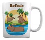 Caneca Branca Personalizada Lembrancinha Capivara Capincho