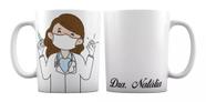 Caneca Branca Personalizada Médica Cirurgiã Doutora Cirurgia - GMH