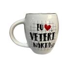 Caneca Bulging 570Ml Branco Preto Profissões Veterinária