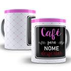 Caneca café para despertar com nome personalizado presente - Mago das Camisas