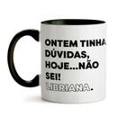 Caneca Características Signo Libra Alça e Interior Preto