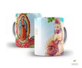 Caneca Católica, Jesus o Bom Pastor e Nossa Senhora