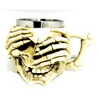 Caneca Caveira Inox Cerveja Chopp Mug Skull Não Vejo Cega