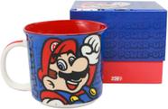 Caneca cerâmica 350ml Super Mario Caixa ideal para presente