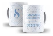 Caneca Cerâmica Alfabeto Personalizado Nome Homem Masculino