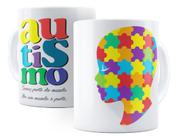 Caneca Cerâmica Autismo Colorido Somos Parte Do Mundo 2371