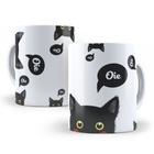 Caneca Cerâmica Branca 325ml Animais Estimação Pet